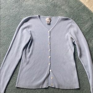 Light blue cardigan